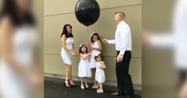 Dad Of 3 Girls Prays For A Boy. What Happens At Their Gender Reveal Leaves Him Speechless!