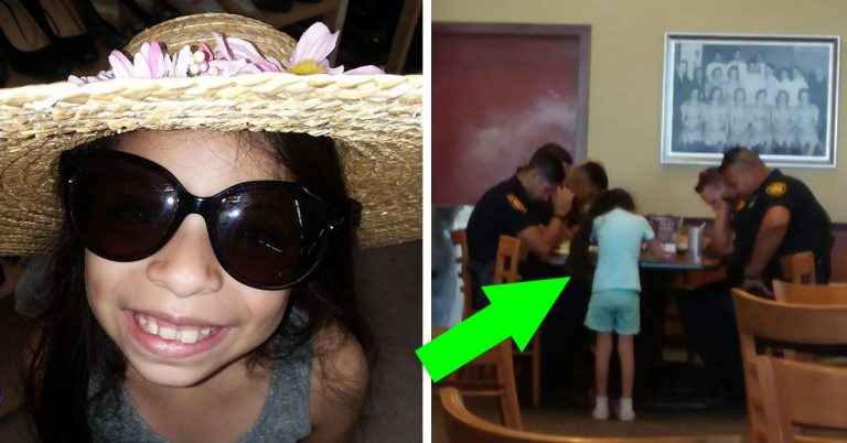 8-Year-Old Spots Table Of Officers At Local Restaurant, Walks Over And Offers To Pray For Them