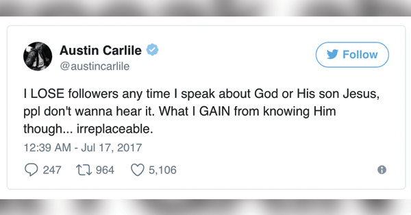 Former Rockstar Chooses To Speak Up About His Faith In Jesus Despite Haters