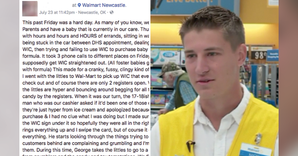 Young Walmart Employee Said He Was Just Obeying God When He Paid For Foster Parent’s Groceries
