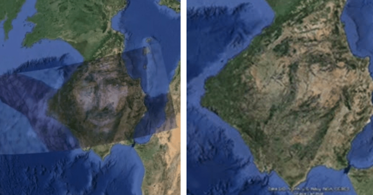 Face of Jesus Christ Found on Google Earth Map