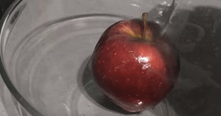 This revealing video of a man pouring hot water over an apple is stunning. Wait until you see what happens to the apple!