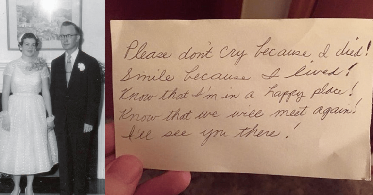Husband Finds Unexpected Note From Wife Days After She Passes Away