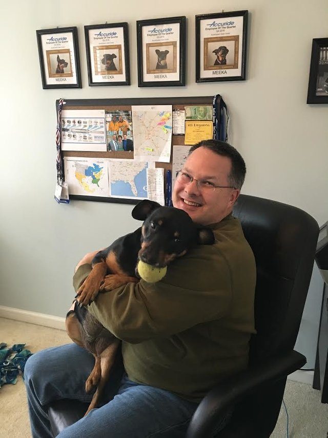 Work-From-Home Dad Gives ‘Best Employee’ Award To His Dog Every Single Quarter