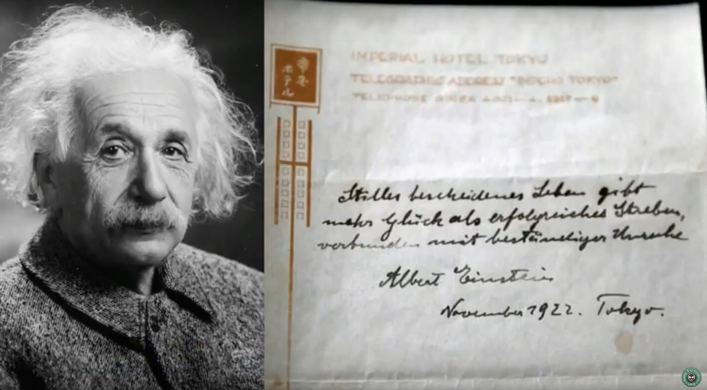 Albert Einstein’s Note On “The Secret To Happiness” Sold For $1.6 Million