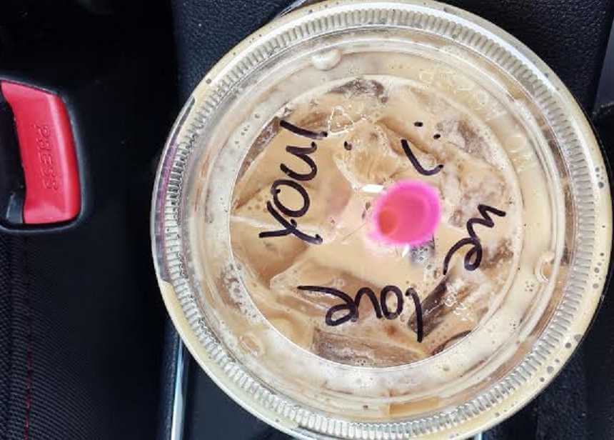Woman Sobbing In Drive-Thru Finds Secret Message Written On Coffee Cup