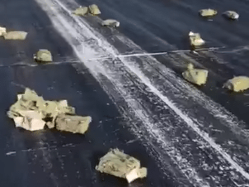 Airport Staff Rushes To Runway As 3 Tons Of Gold & Silver Bars Fall From The Sky