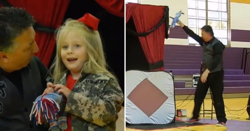 Magician Pulls Little Girl Whose Parents Are Deployed On Stage & Performs A Trick She’ll Never Forget