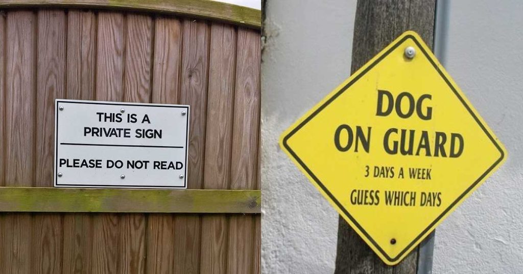 5 Signs That Are So Confusing, They’re Hilarious