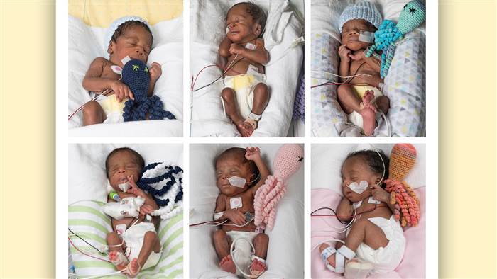 Couple Who Tried To Get Pregnant For 17 Years Finally Welcomes 6 Healthy Babies