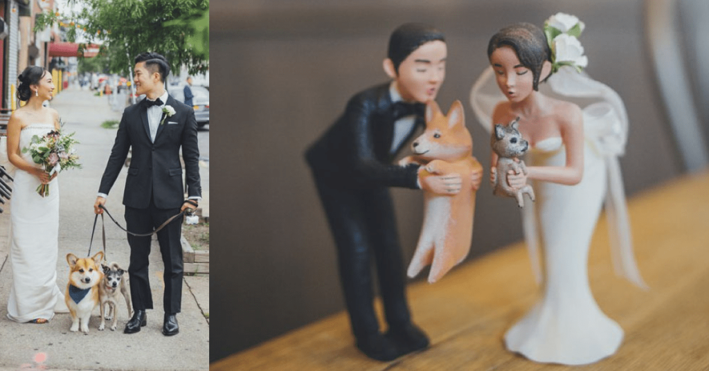 Couple Finds Tasteful & ‘Pawsome’ Way To Include Dogs In Wedding Celebration