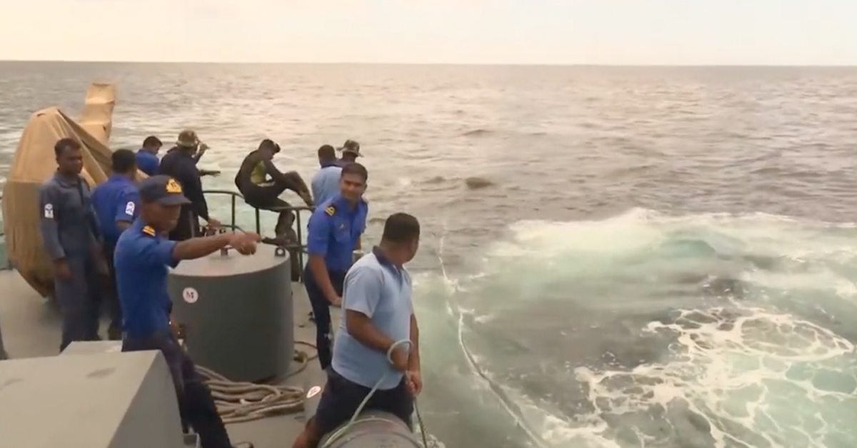 Navy Confused As To What Was In Water – When They Get Closer Look, They All Jump And Rushed Into Action