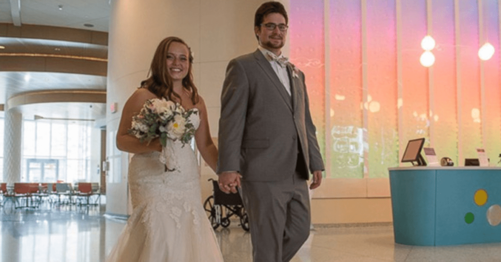 Couple is preparing for their wedding day, but then, suddenly, the bride says they have to go to the hospital