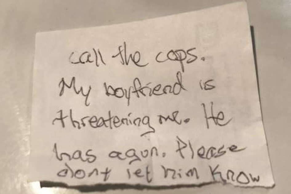 Battered Woman Slips Note To Dog’s Vet About Armed Boyfriend