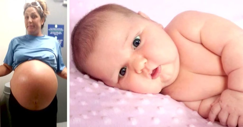 Mother Can’t Believe Her Eyes When She Gives Birth To 13-Pound Baby