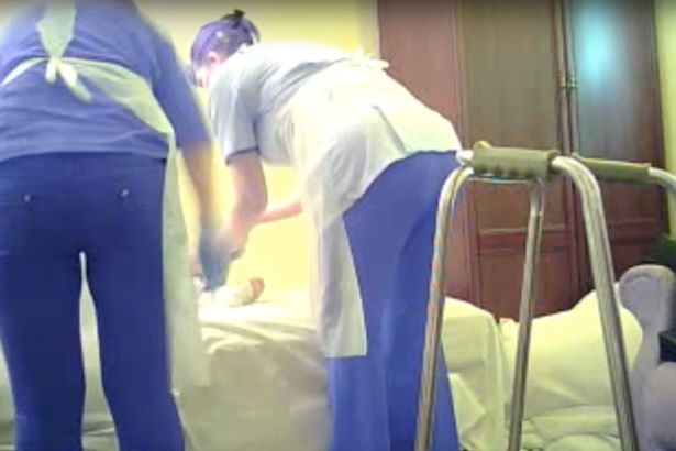 Care Home Workers Caught On Camera Dragging 71-Year-Old Alzheimer’s Patient From Her Bed