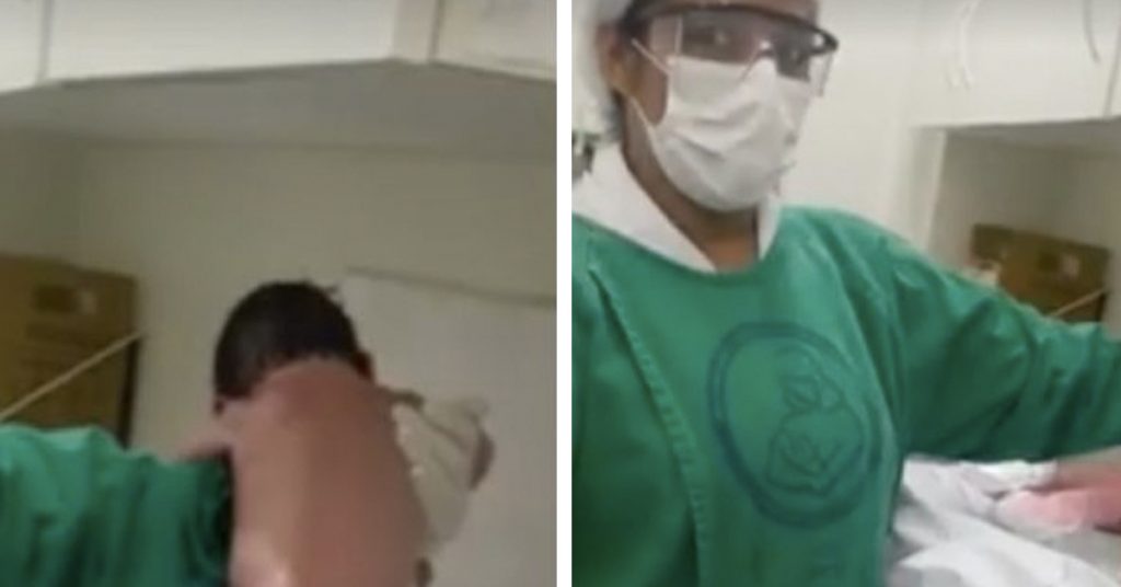 Newborn Baby Stuns Nurses When She Starts ‘Walking’ Moments After Being Born