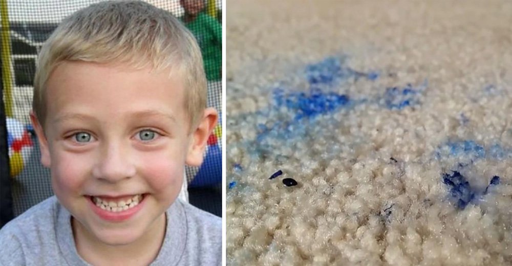 Mother shares story behind a blue ink stain as a reminder to parents of what’s really important in life