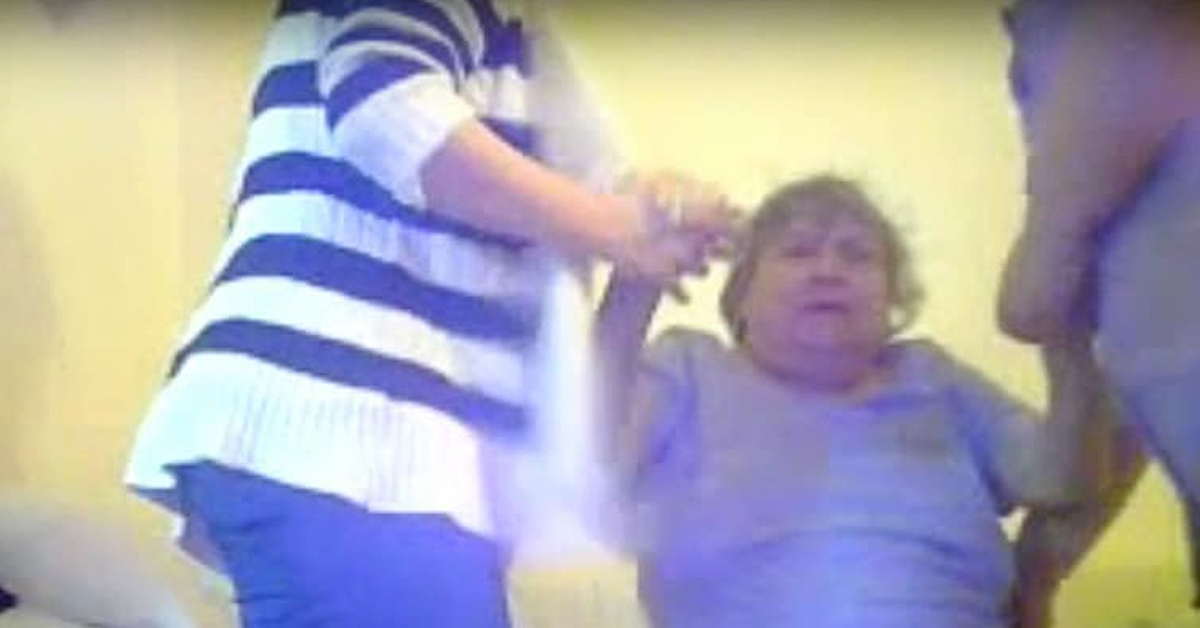 Care Home Workers Caught On Camera Dragging 71-Year-Old Alzheimer’s Patient From Her Bed