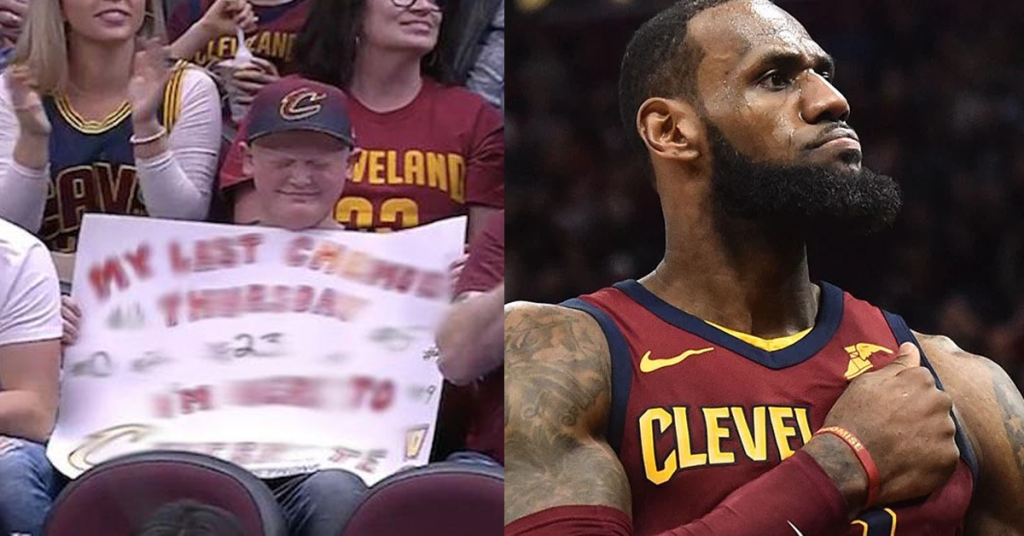 Sick Boy Brings Sign To Basketball Game, Brings Entire Arena To Their Feet In Applause