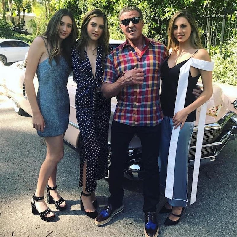 Sylvester Stallone’s Daughters Are All Grown Up Now & Working As Professional Models