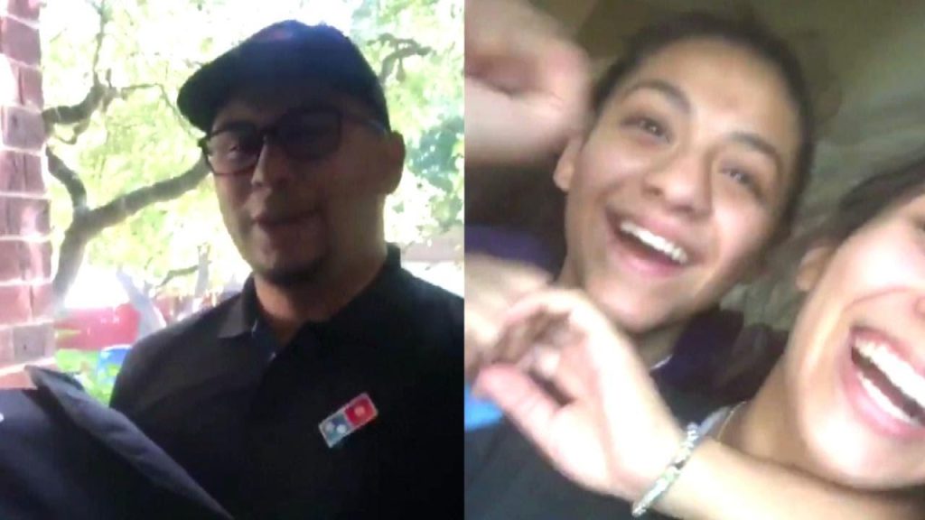 Texas Girl Orders Pizza And Requests A Song On The Order – The Pizza Deliveryman Delivers