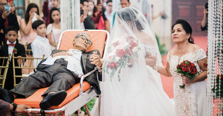 Bride Changes Wedding Date So Dad Can Fulfill Dying Wish To “Walk” Her Down Aisle.