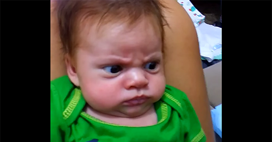 This Is One Grumpy Baby