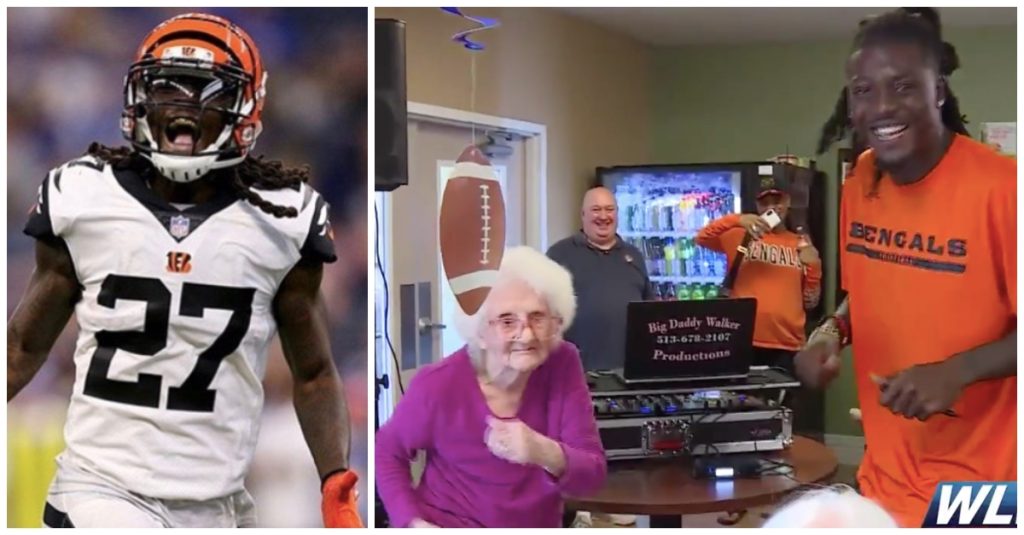 NFL Star Visits Nursing Home And Has An Epic Dance-Off With 95-Year-Old Resident