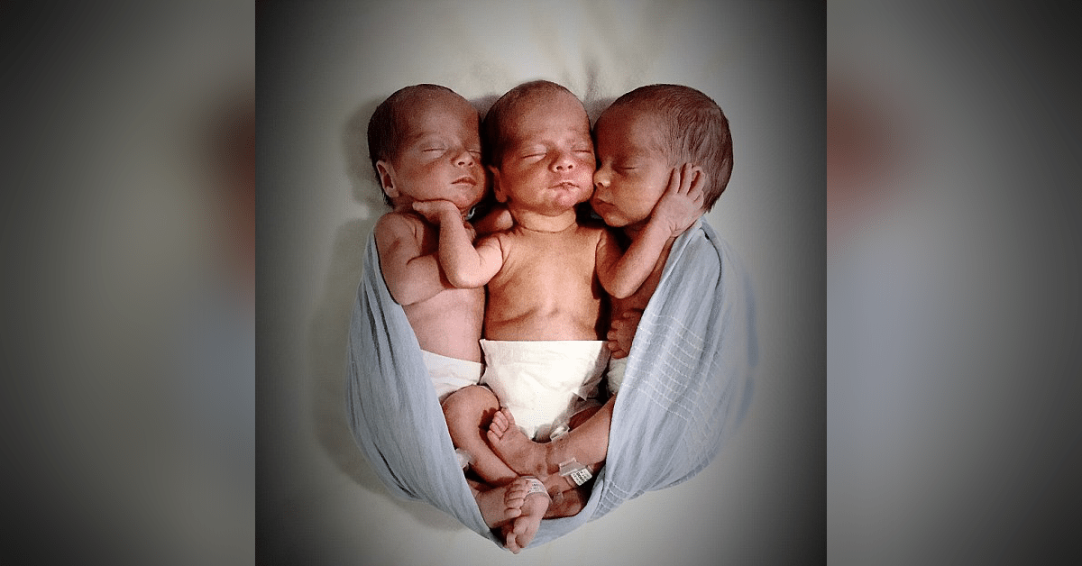 Mom gives birth to identical triplets – The chances of it happening can be as high as 1 in 200 million