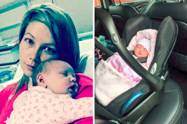 3-week-old baby stops breathing after 2 hour car journey – mom issues warning to all parents
