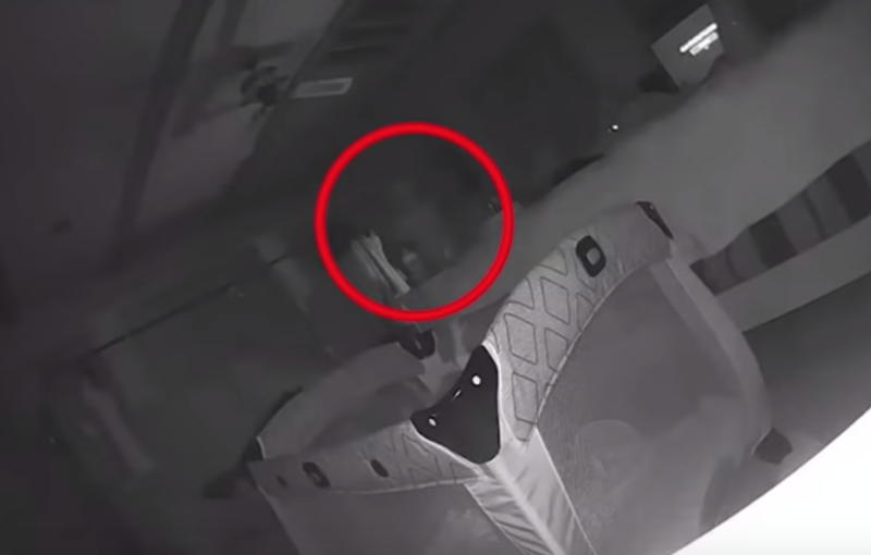 Michigan couple claim they have captured an ‘evil spirit’ on nanny cam after baby gets three deep scratches on her face