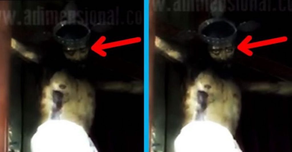 Amateur Footage Shows Statue Of Jesus Christ Opening It’s Eyes