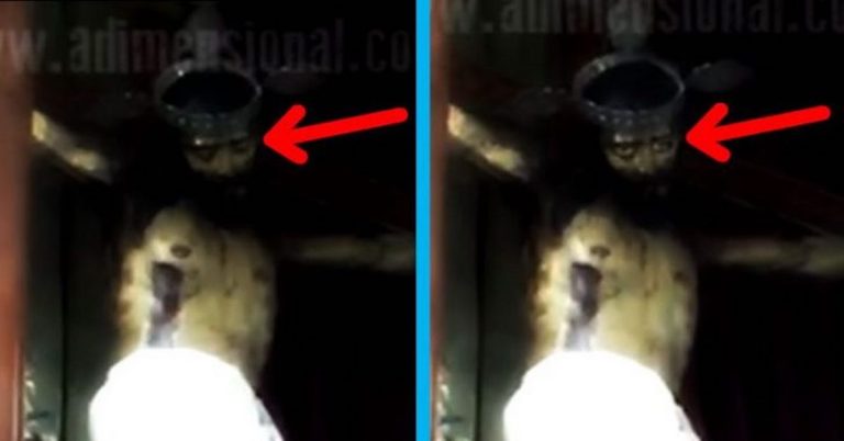 Amateur Footage Shows Statue Of Jesus Christ Opening It’s Eyes